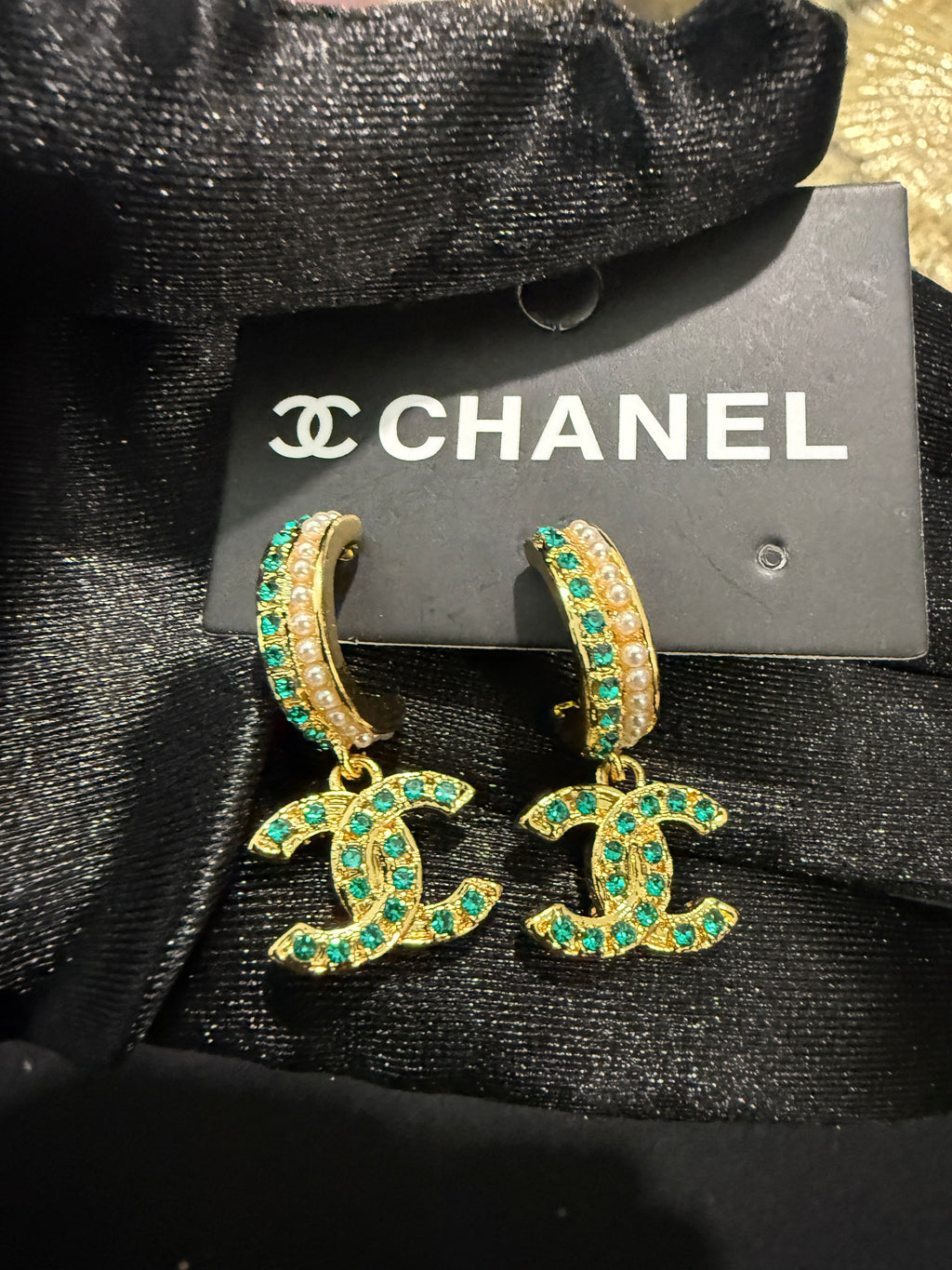 Emerald Green cc earrings