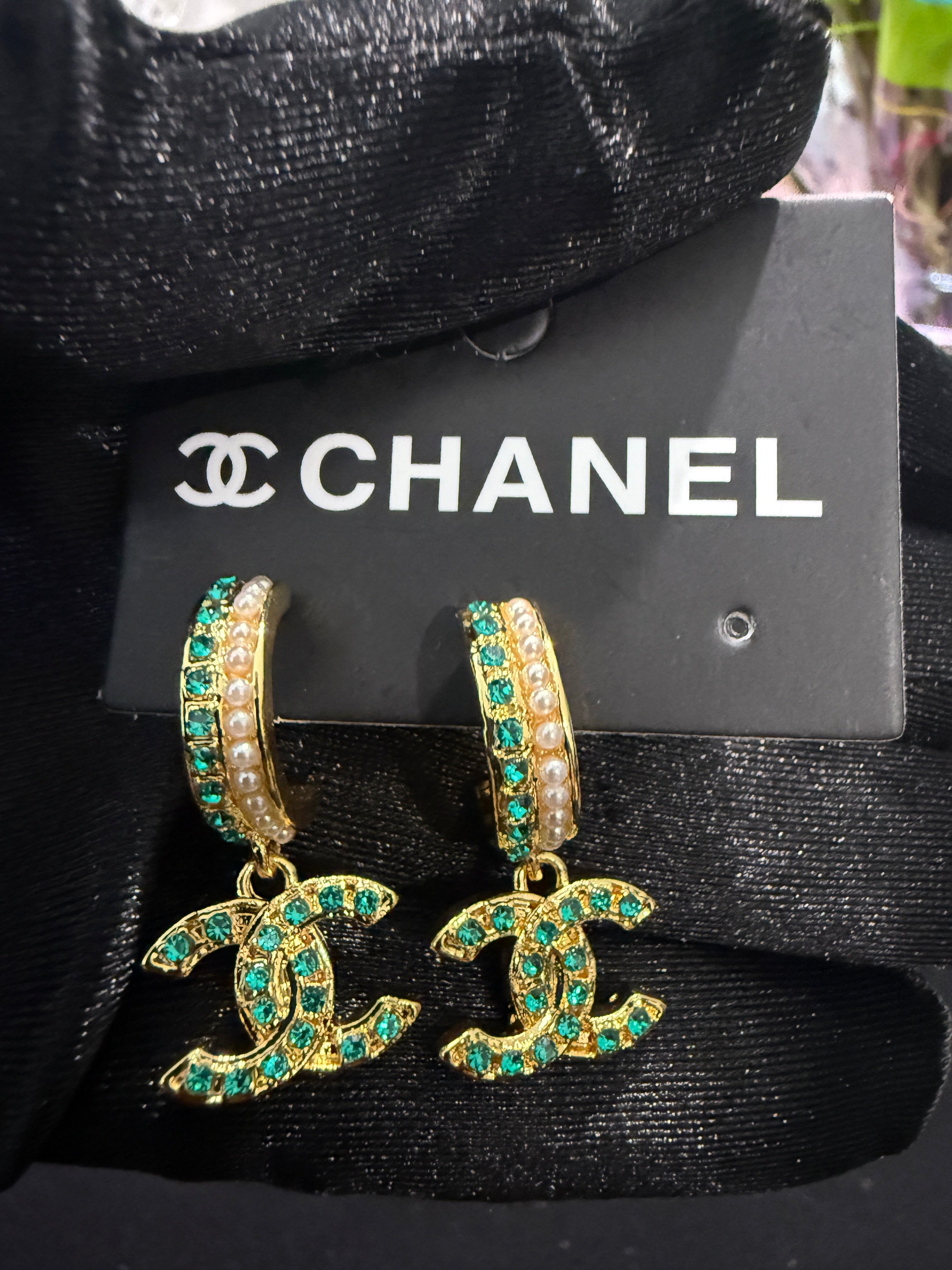 Emerald Green cc earrings
