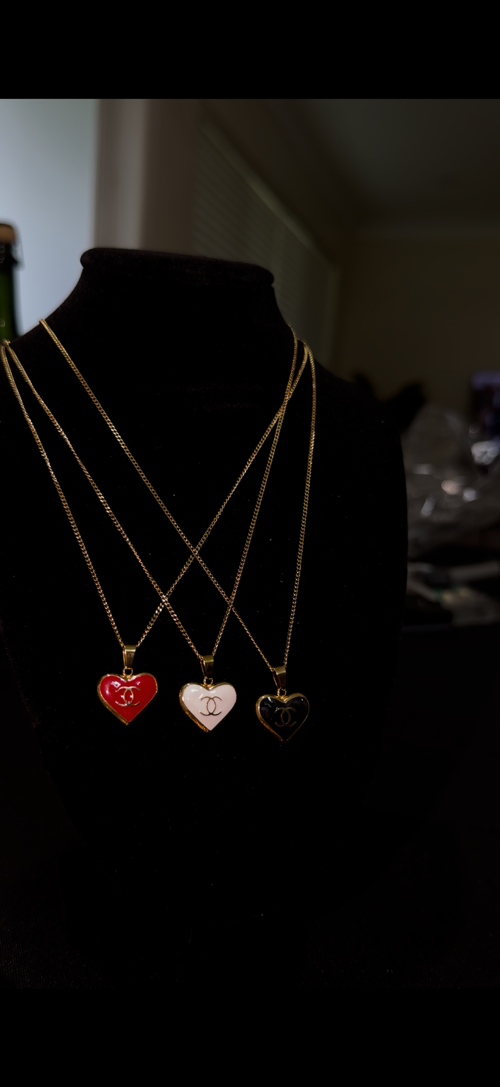 Midnight “CC” Heart Luxe