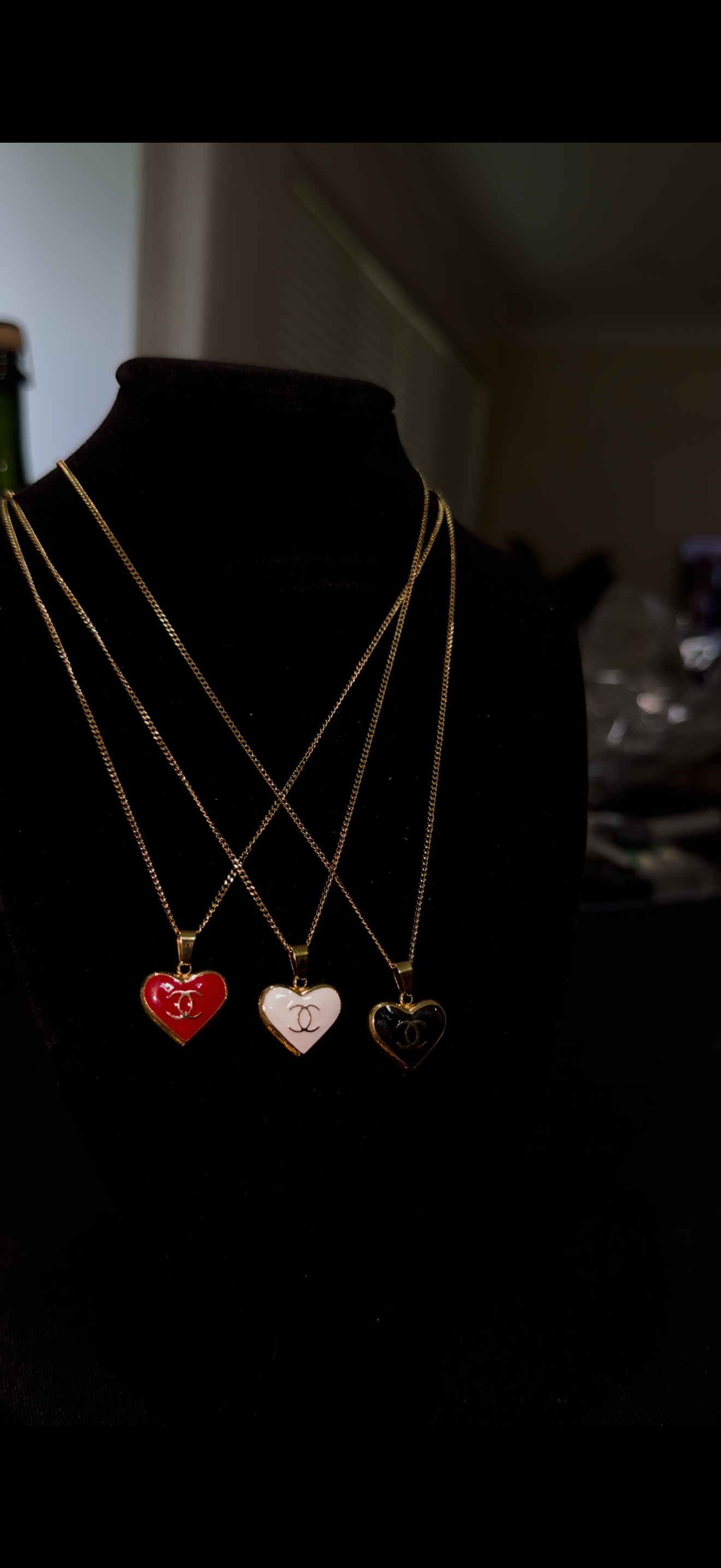 Midnight “CC” Heart Luxe