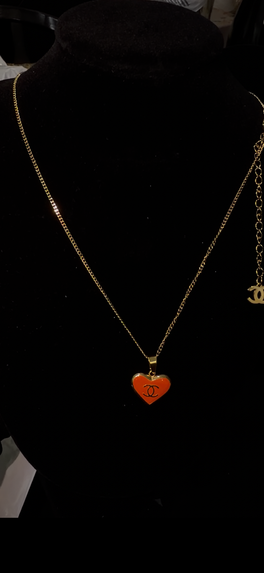 Midnight “CC” Heart Luxe