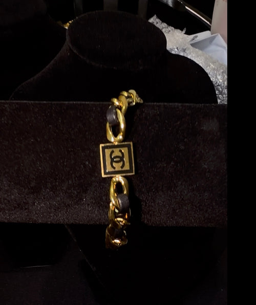 Black & Gold CC bracelet