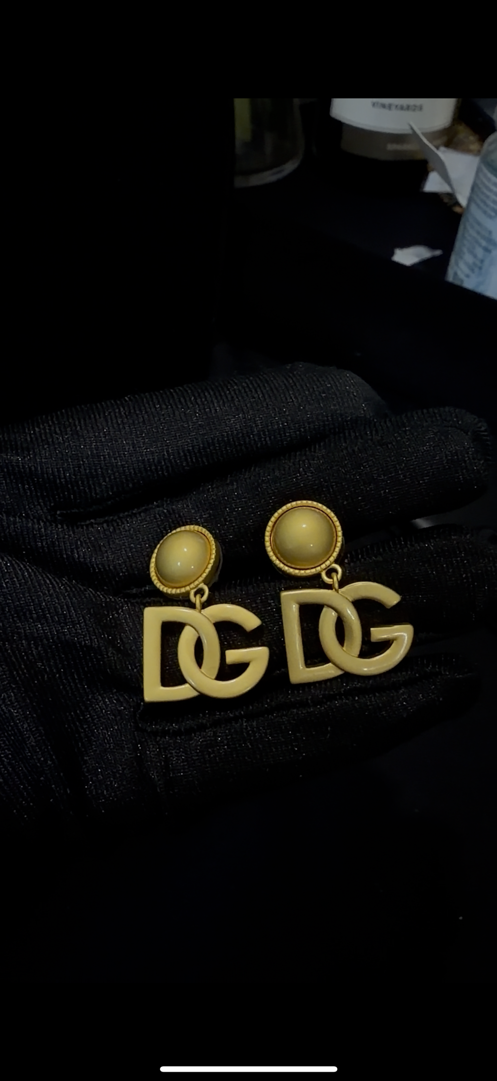 Gold DG Statement Earrings