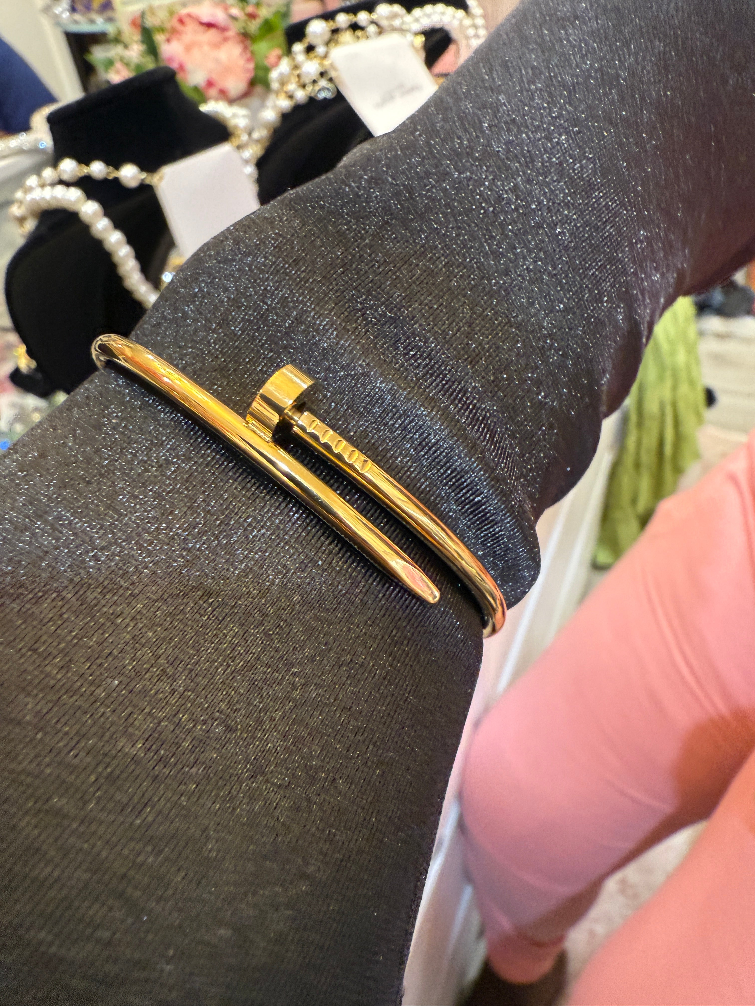Carti Nail Bracelet Gold