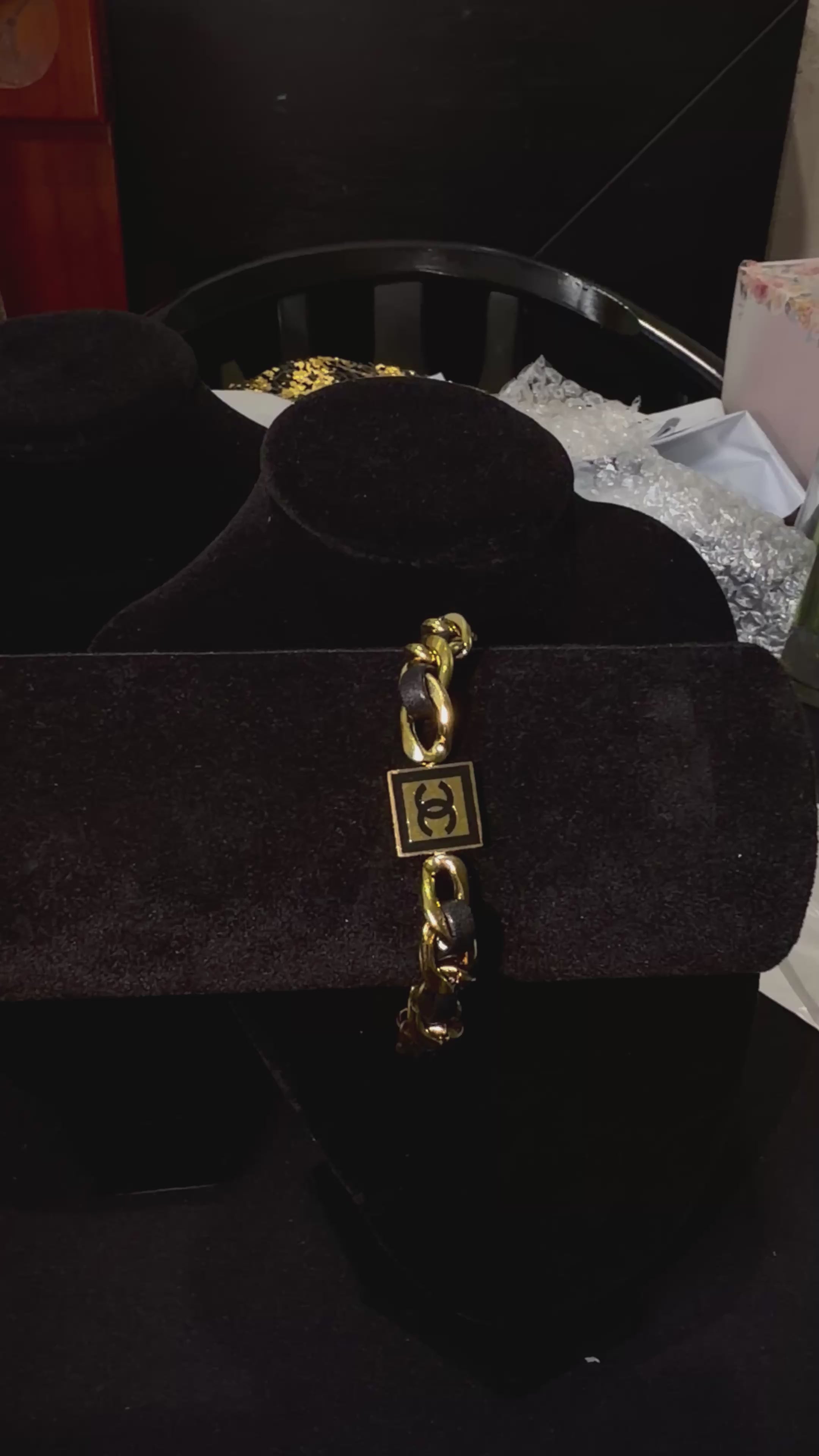 Black & Gold CC bracelet