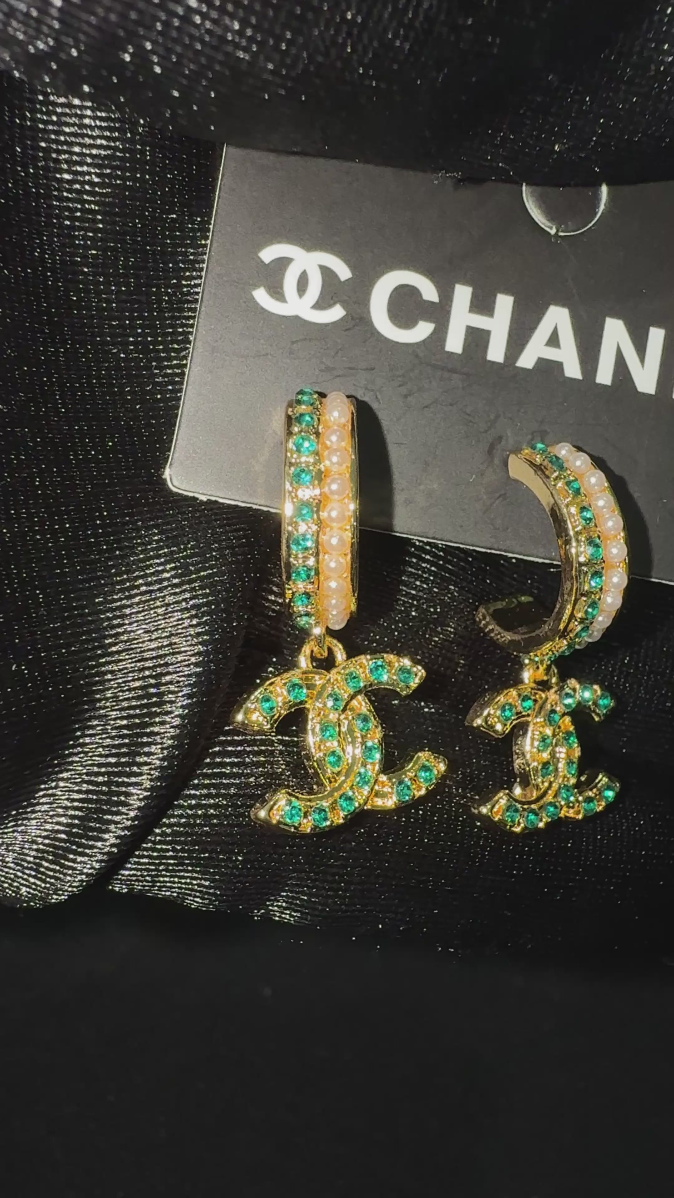 Emerald Green cc earrings